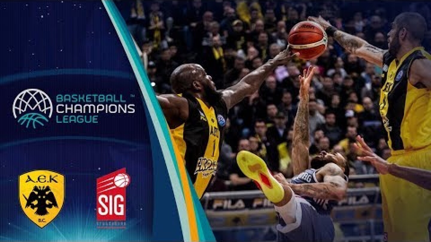 AEK v SIG Strasbourg - Highlights - Basketball Champions League