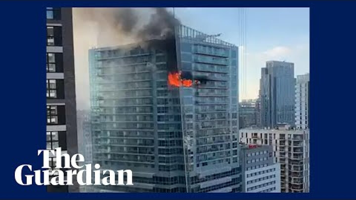 Fire breaks out in block of flats in east London