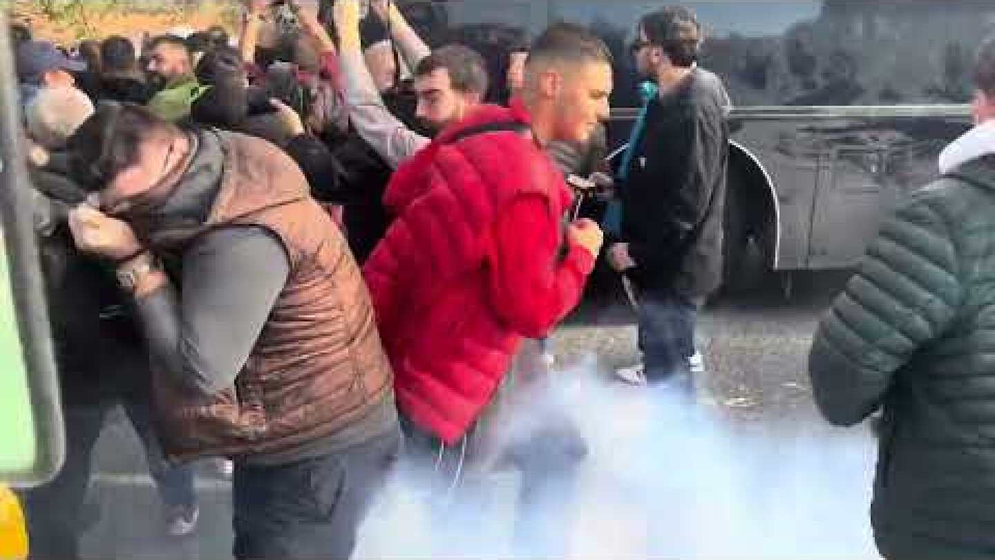 Ένταση και ρίψη χημικών μεταξύ αγροτών και αστυνομικών 