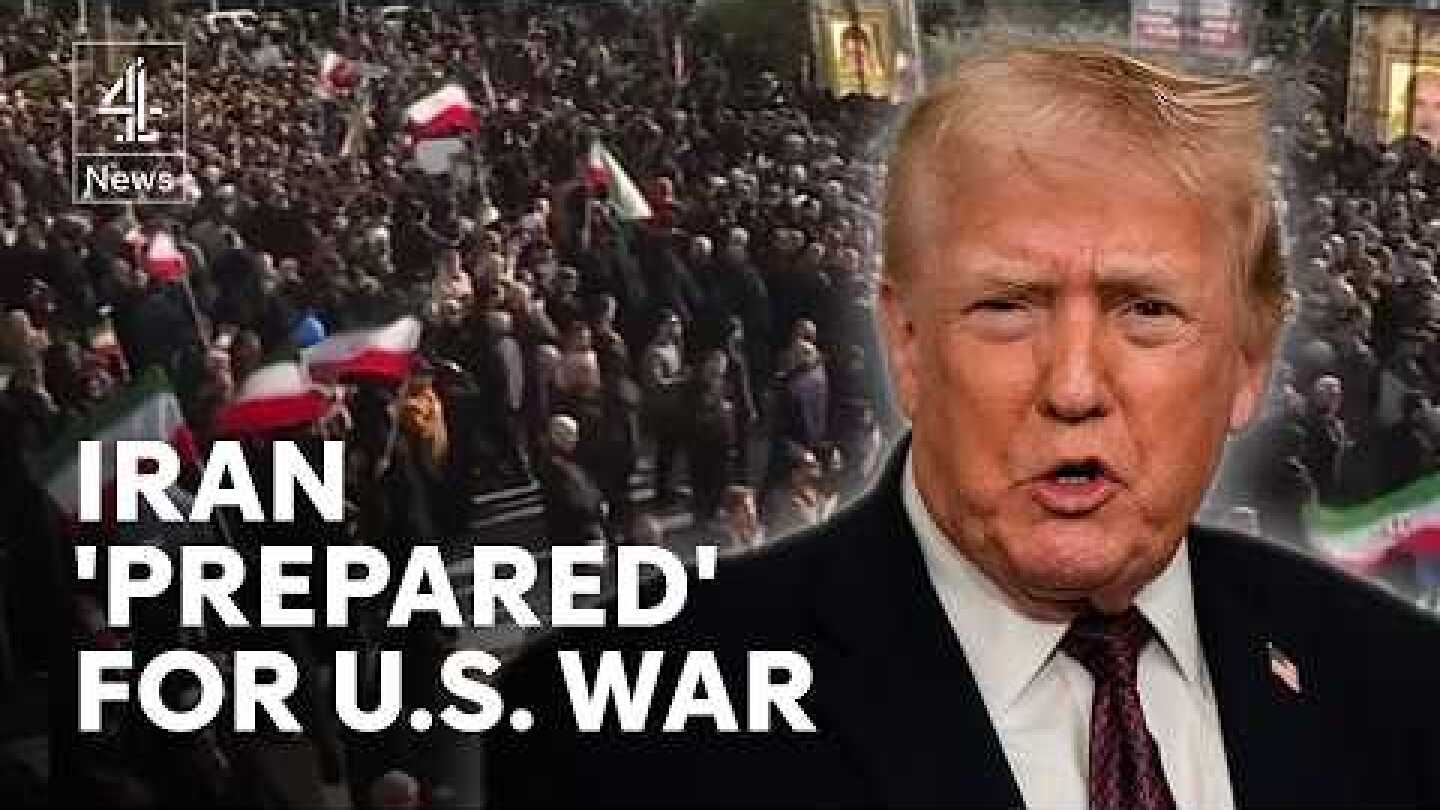 Iran ‘prepared’ for US war as Trump mulls intervention after deadly protests