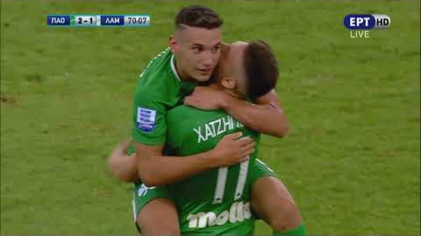 Παναθηναϊκός - Λαμία 2-1: Γκολ Εμμανουηλίδη