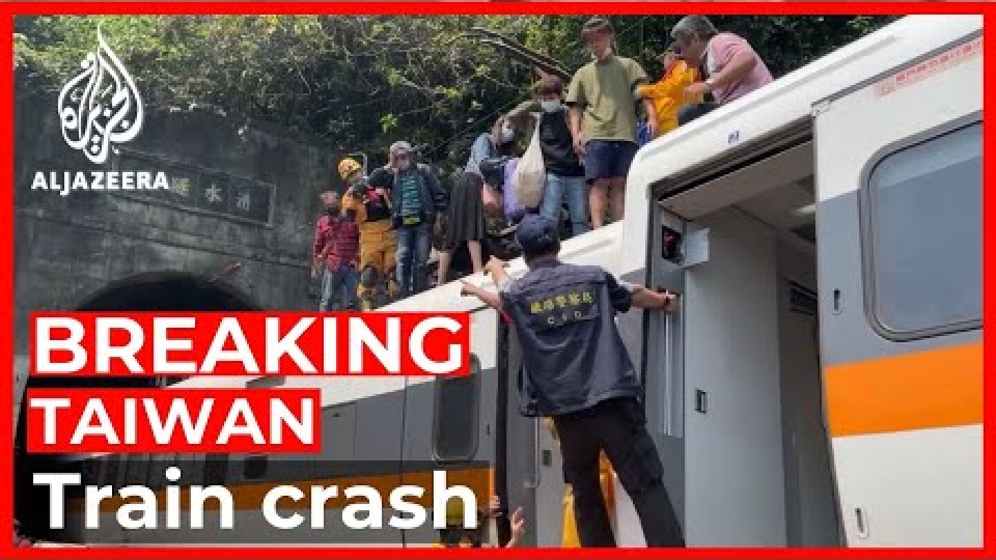 At least 45 people killed after Taiwan train derails in tunnel