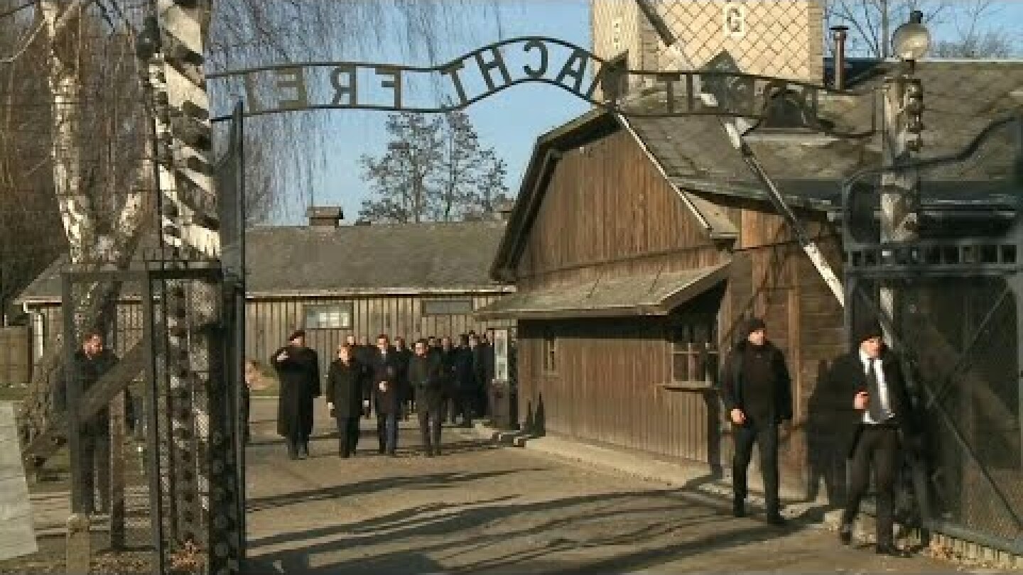 German Chancellor Angela Merkel visits Auschwitz for first time | AFP