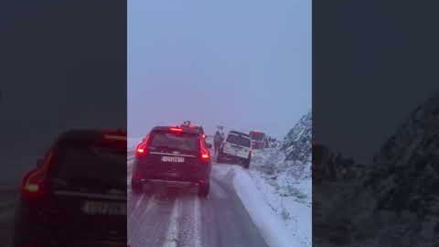 Χιονοθύελλα στην Αράχωβα