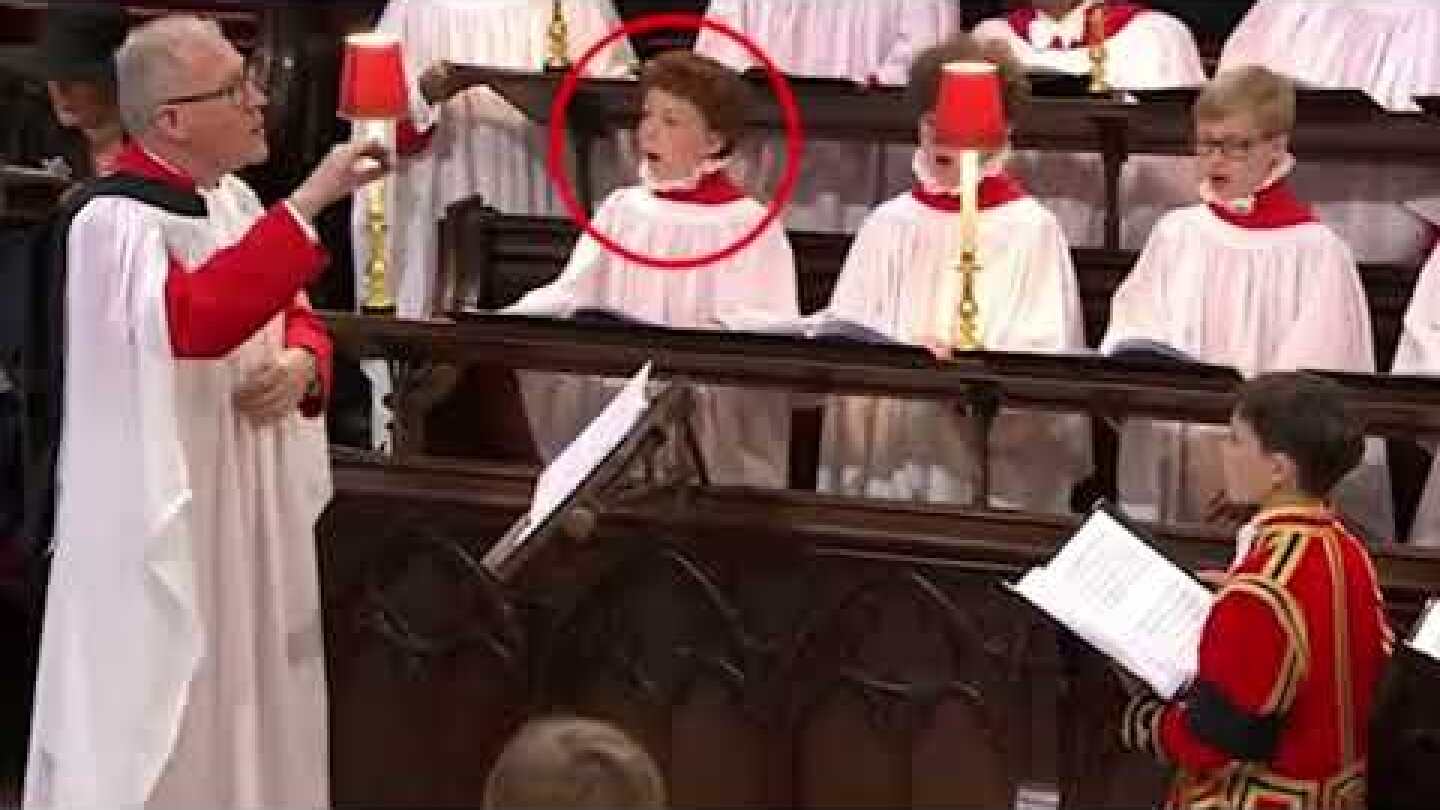 The auburn-haired cherub stealing the show: Social media users fall in love