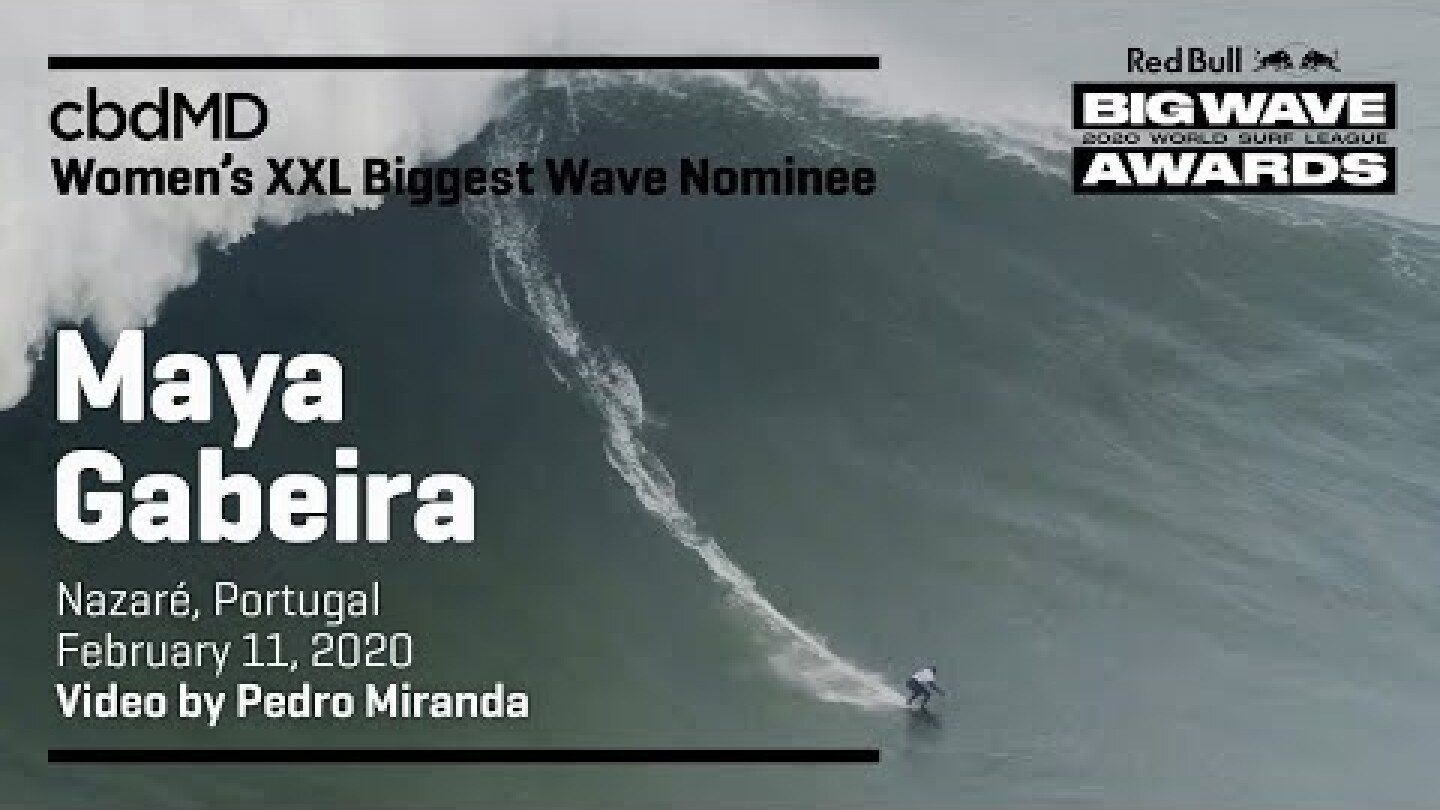 Maya Gabeira at Nazaré | cbdMD XXL BIGGEST WAVE - Red Bull Big Wave Awards