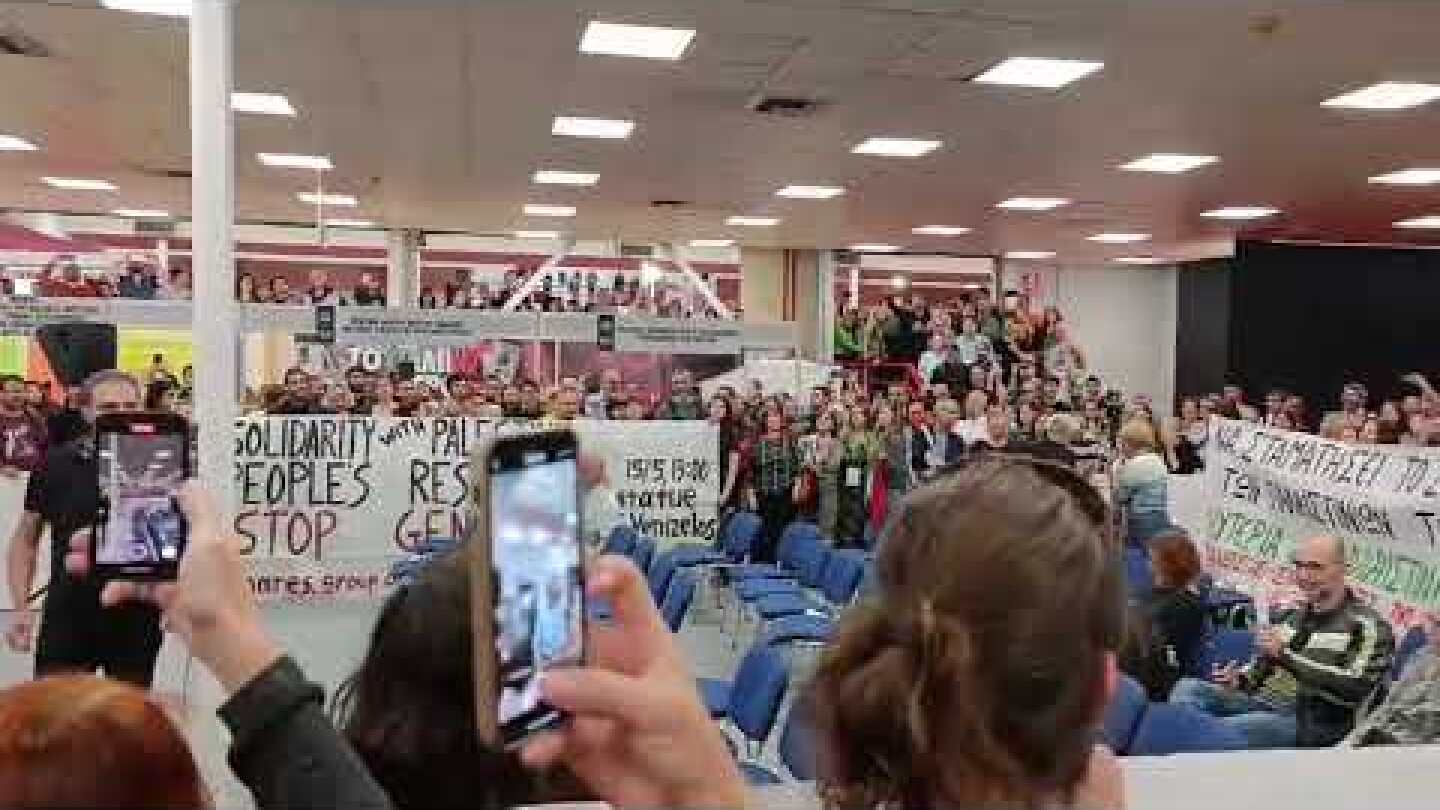 Thesstoday.gr - Επεισόδιο διαμαρτυρίας υπέρ της Παλαιστίνης