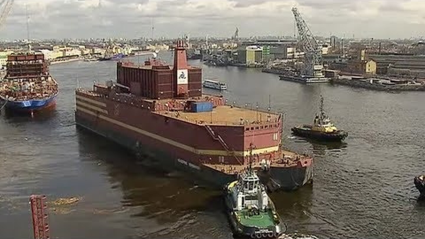 Russia’s first floating nuclear plant heads out to sea