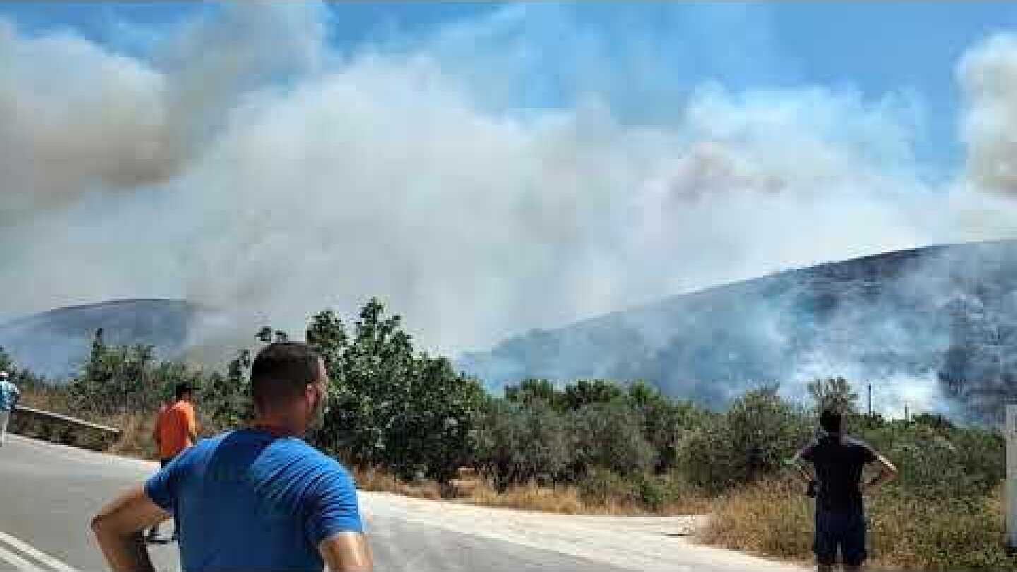 Μεγάλη πυρκαγιά στα Στύρα της Νότιας Εύβοιας (10/07/21)