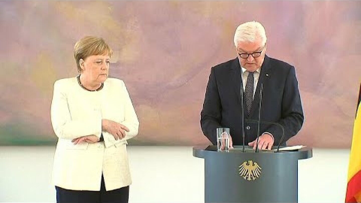 Video: Almanya Başbakanı Angela Merkel yine titrerken görüntülendi