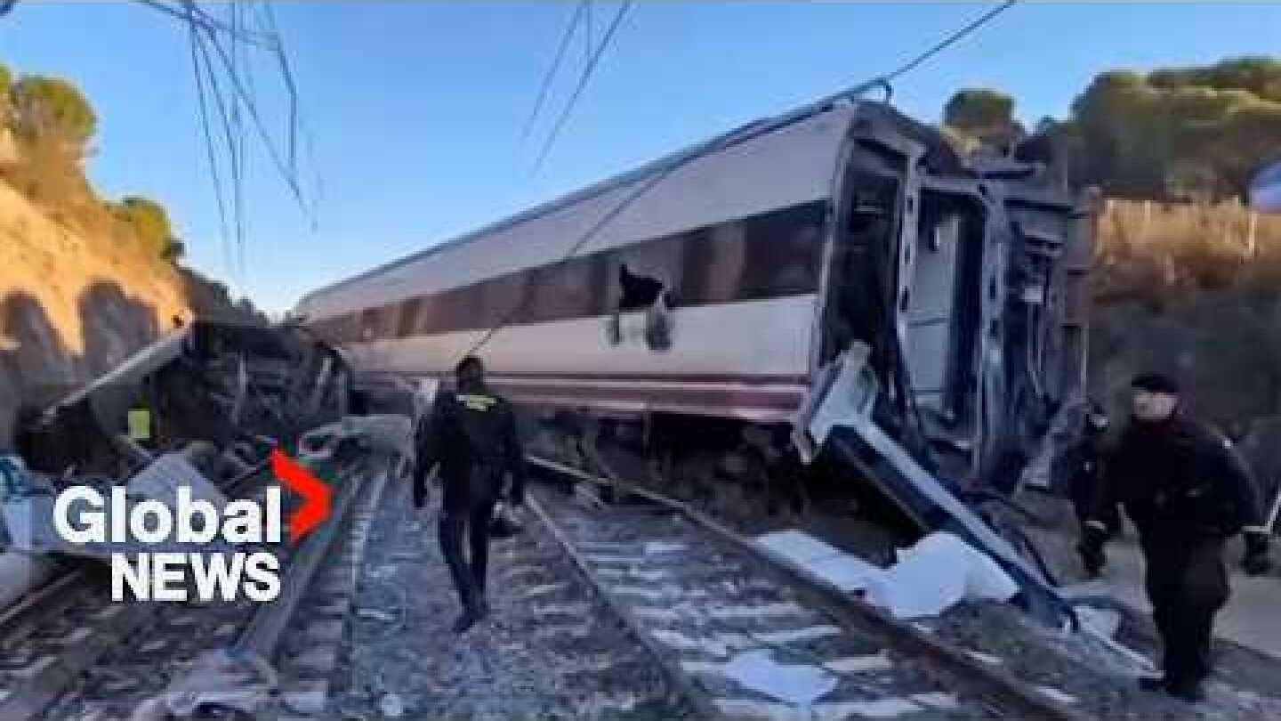 Spain train crash kills dozens after tragic collision