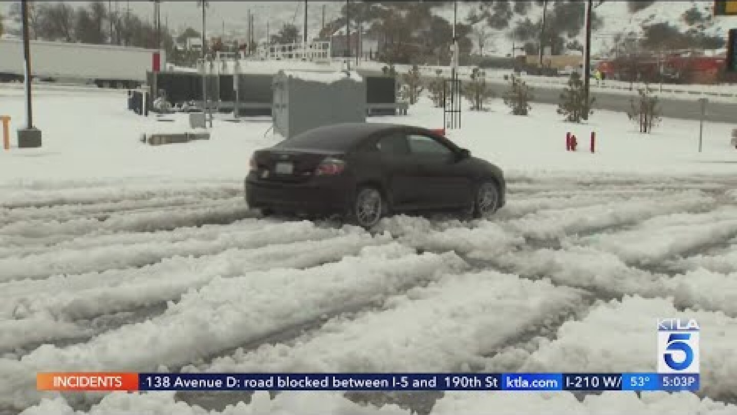 Winter storms brings heavy rainfall, snow and dangerous road conditions to Southern California