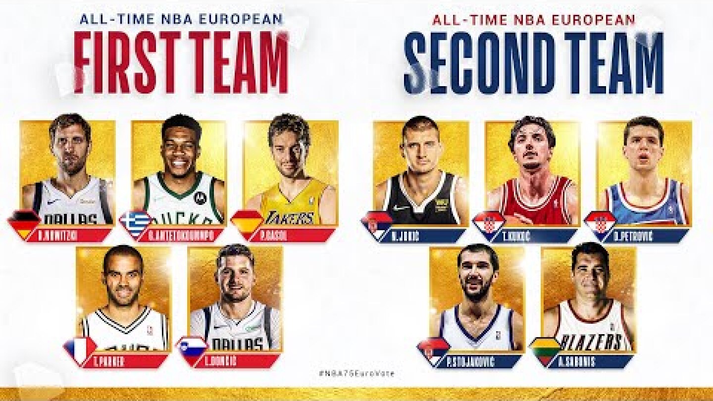 🏆 ALL-TIME NBA EUROPEAN TEAM REVEALED | Gasol, Dirk, Luka and MORE! Ultimate HIGHLIGHT MASH UP! 🔥