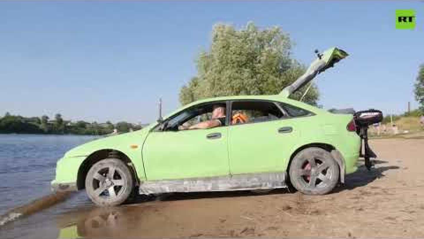 Amphibious vehicle | Mazda trades roads for water thanks to Russian inventor