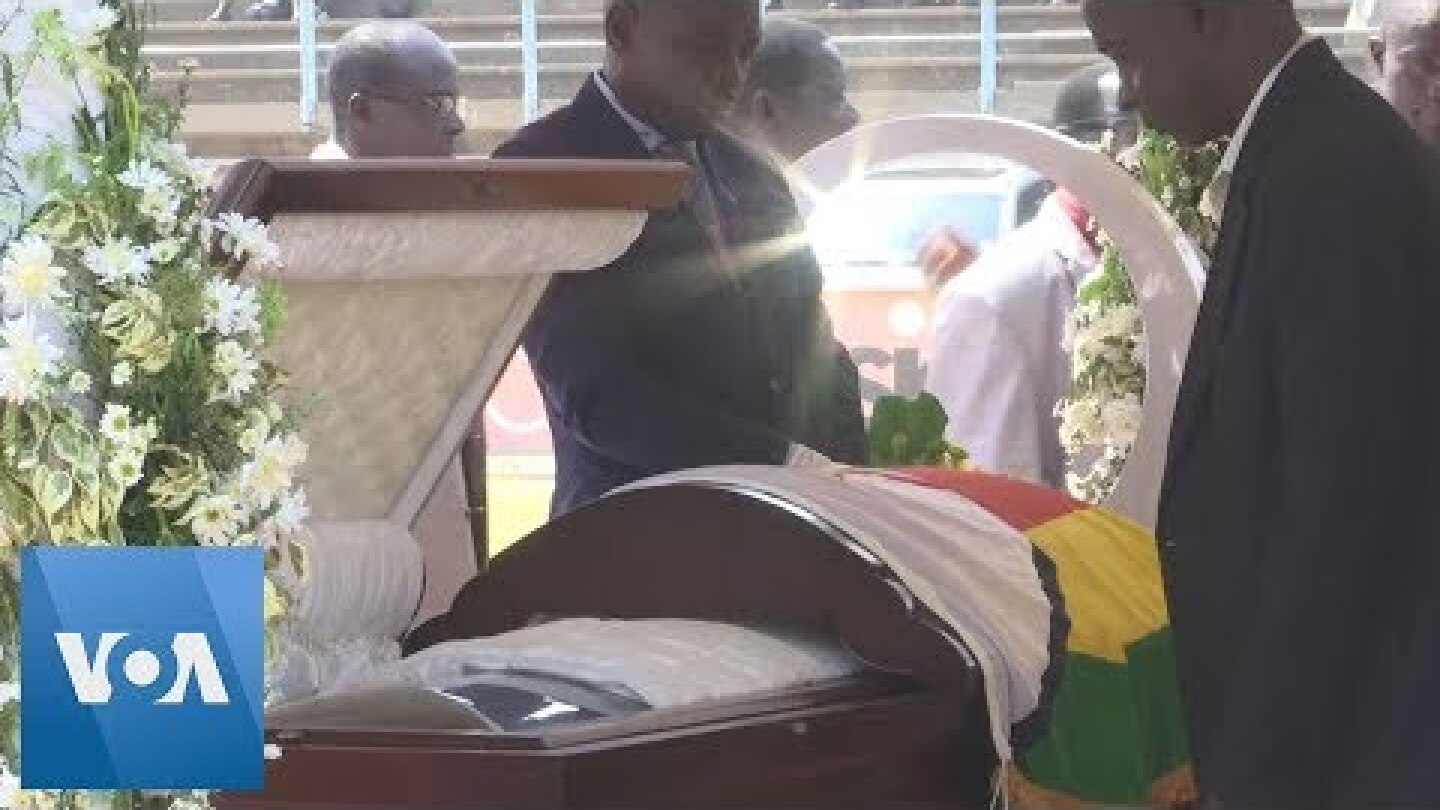 Mourners Pay Respects to Mugabe at Zimbabwe Stadium