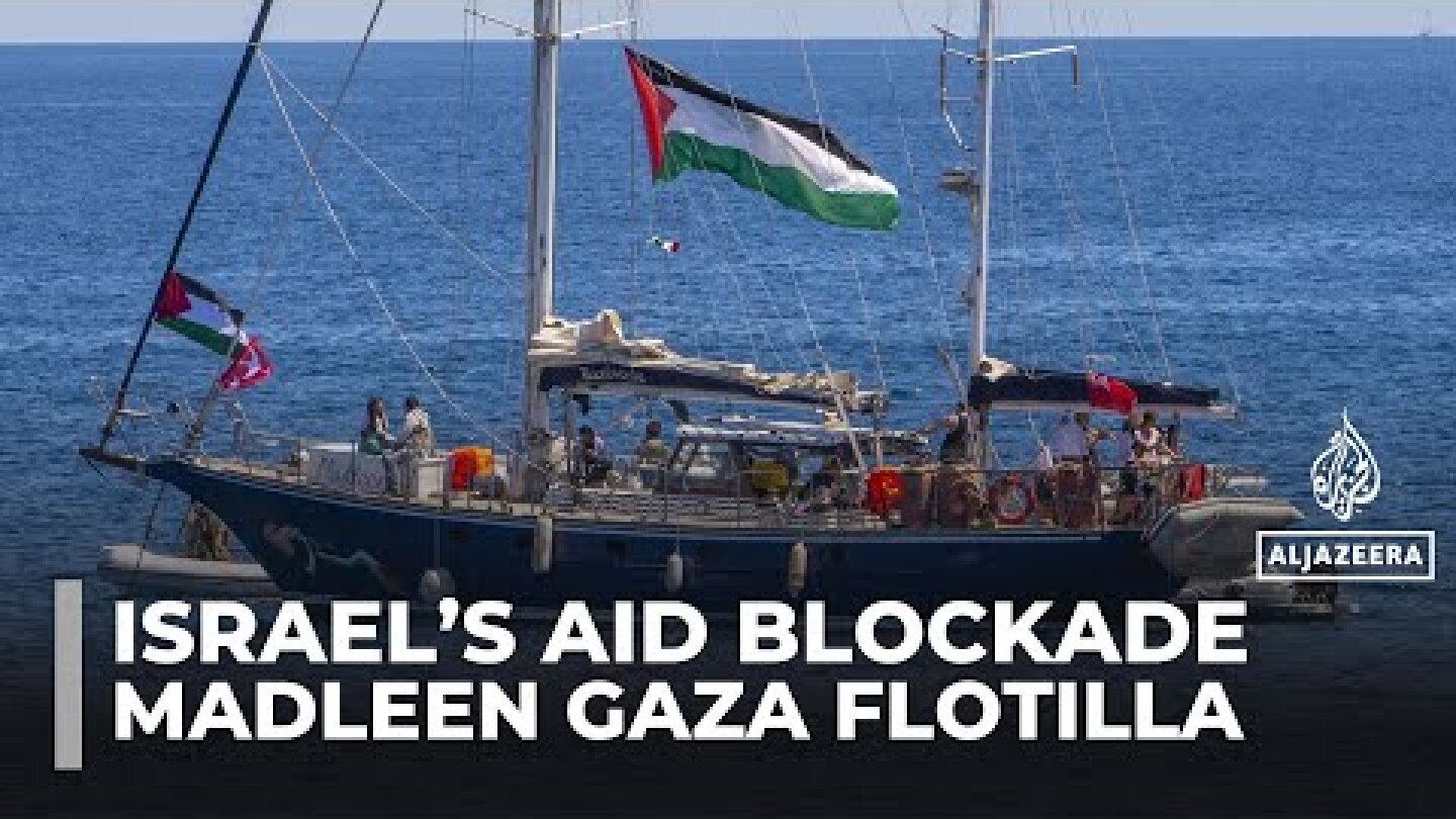Madleen Gaza flotilla: Ship carrying aid & activists nears coast, aims to break Israel's blockade