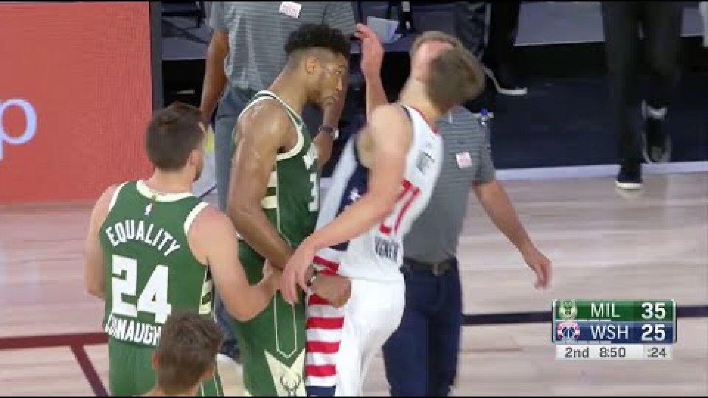 Giannis Gets Ejected After Headbutting Mo Wagner