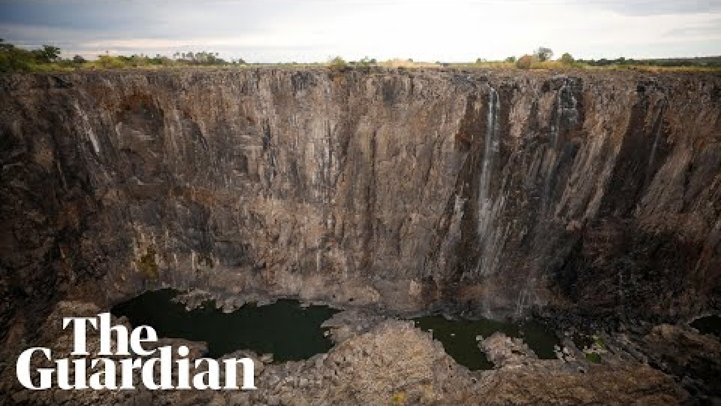 Victoria Falls shrinks to a trickle after worst drought in a century