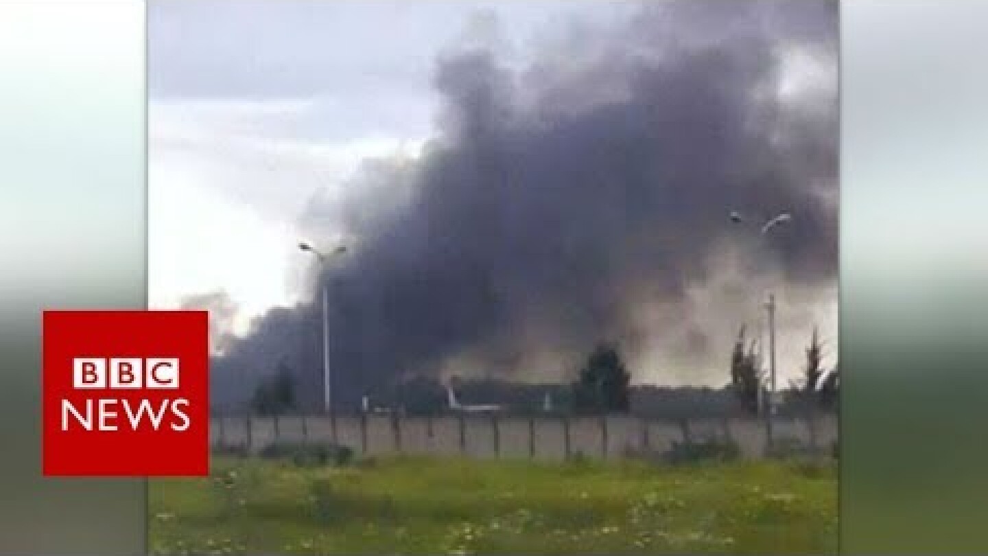 Many feared dead after military plane crash in Algeria - BBC News