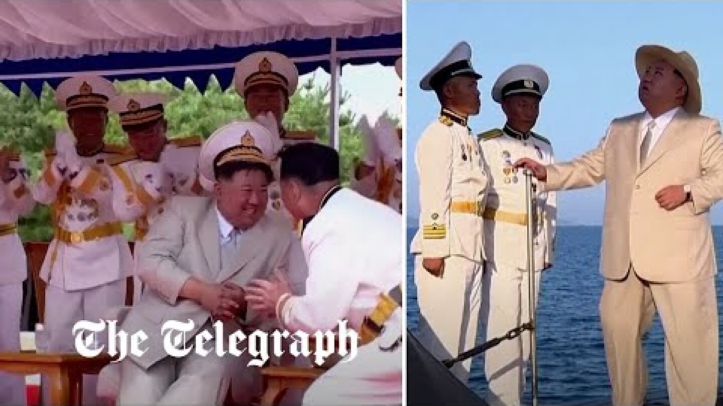 Kim Jong-un in high spirits as North Korea launch 'tactical nuclear submarine'