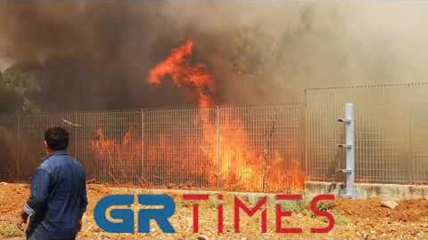 Μεγάλη φωτιά κοντά στο ξενοδοχείο Nikopolis  και το Iατρικό Διαβαλκανικό Κέντρο