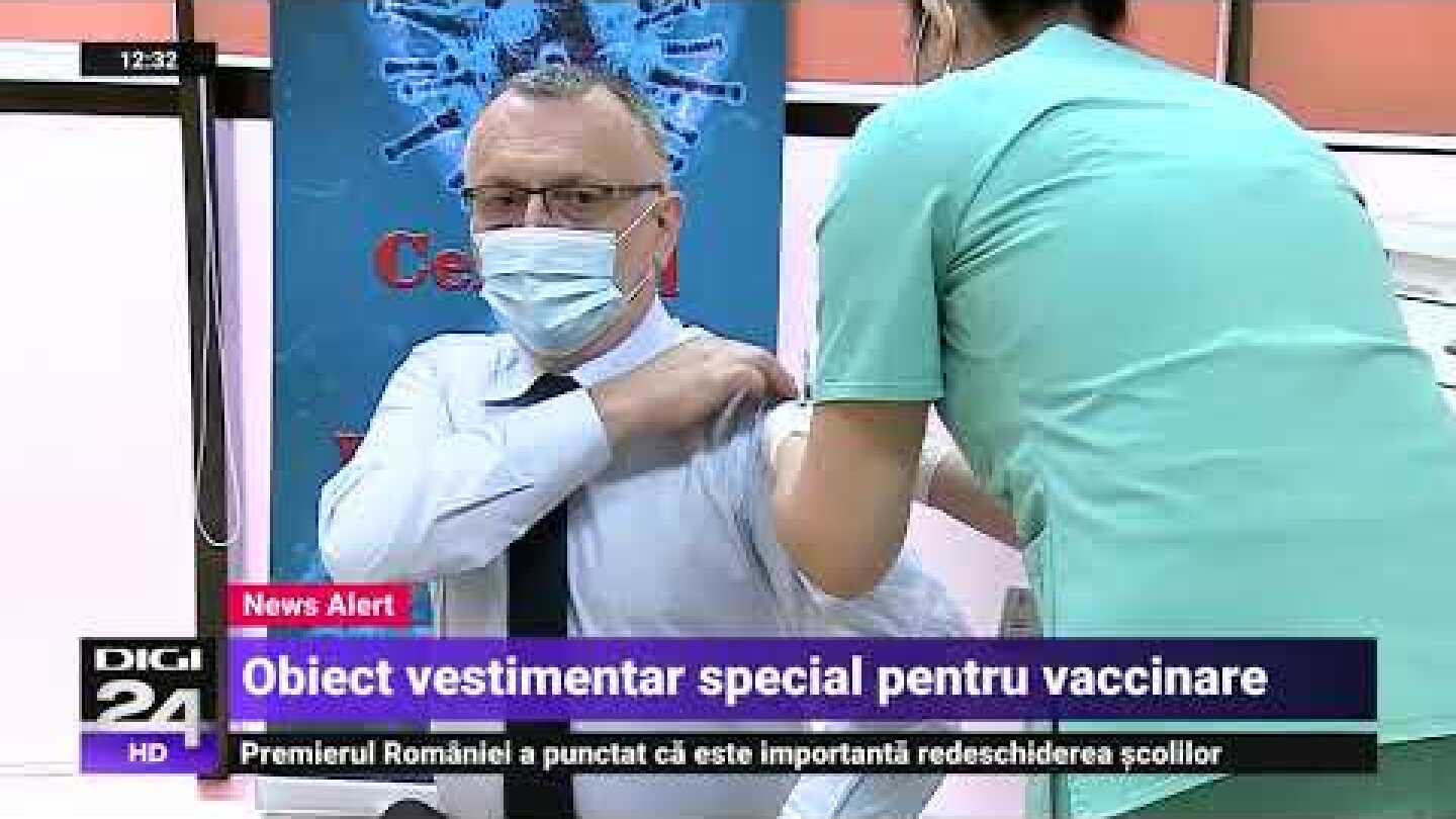 Cămașa inedită cu care a venit la vaccinare ministrul Sorin Cîmpeanu - Digi24
