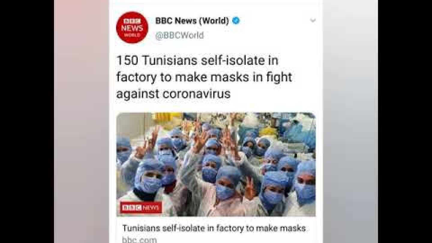 Coronavirus: 150 Tunisians self-isolate in factory to make masks |