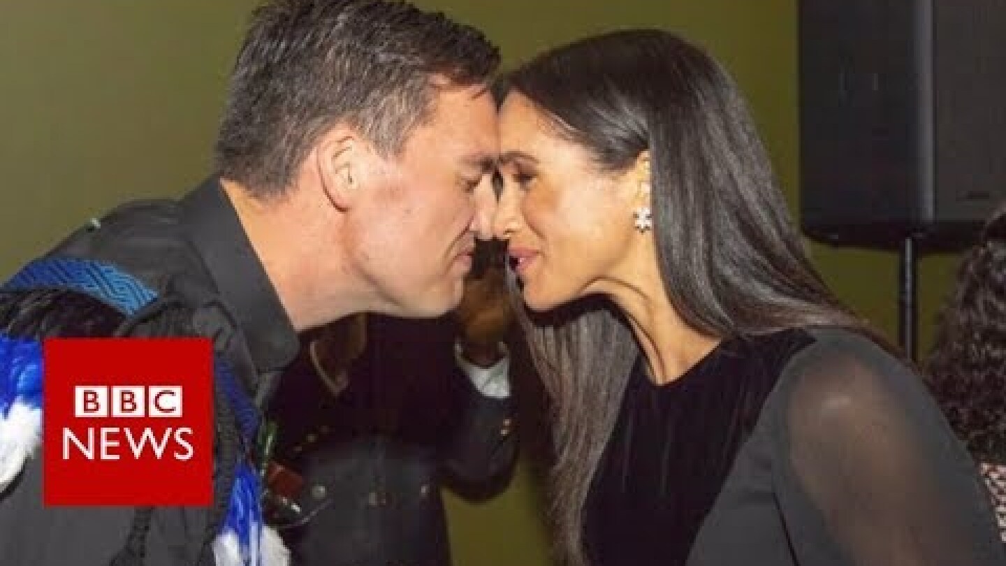 Meghan Markle goes on her first solo engagement - BBC News