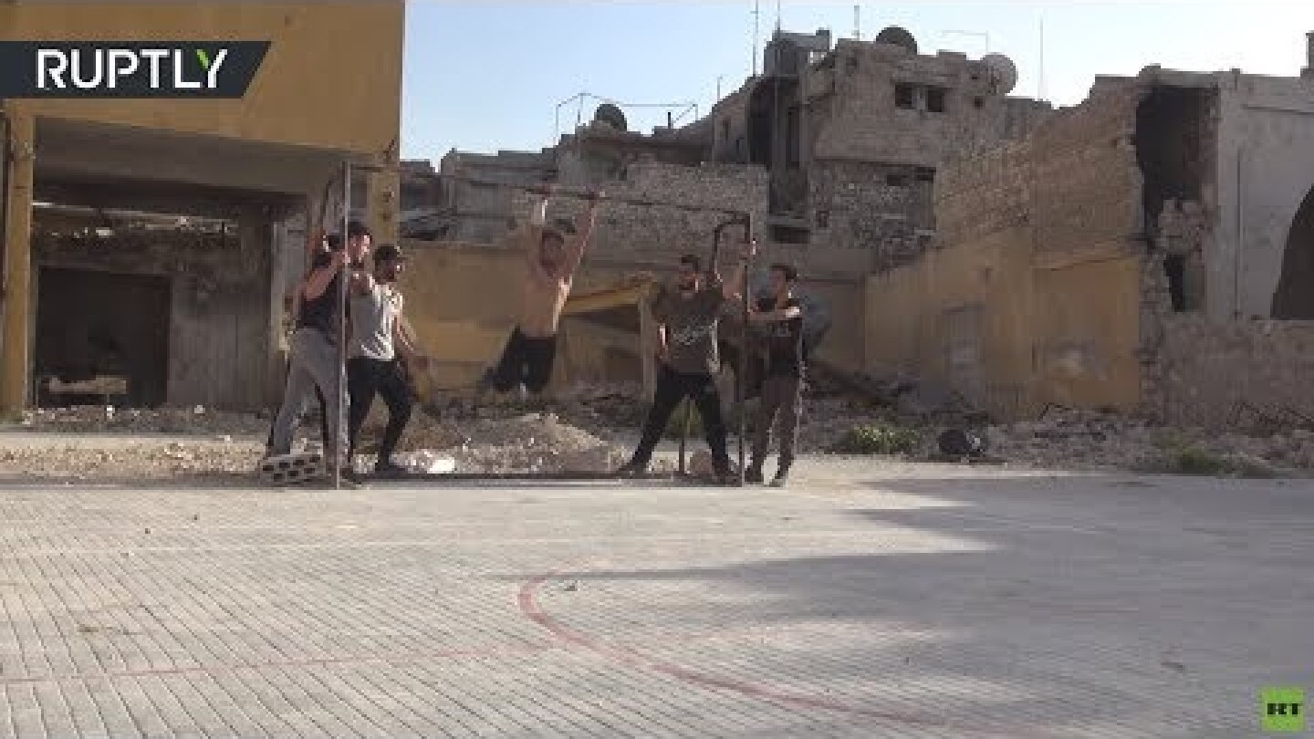 Never give up: Aleppo parkour team adapts to war-torn obstacle course