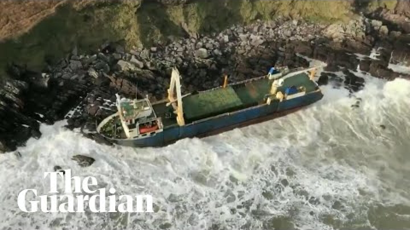 Ghost ship washes up on Irish coast after Storm Dennis
