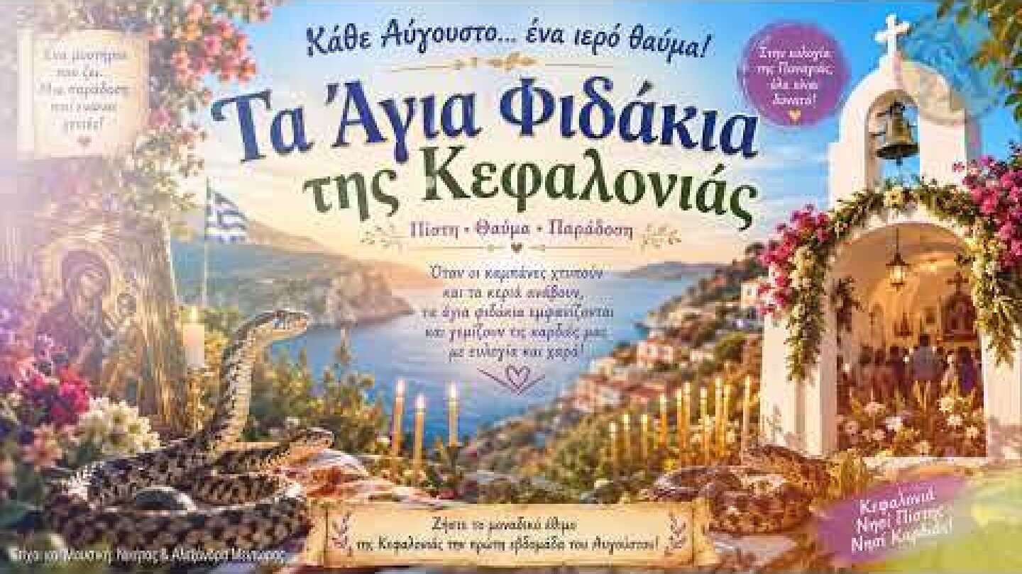 Τα Άγια Φιδάκια της Κεφαλονιάς (2026)