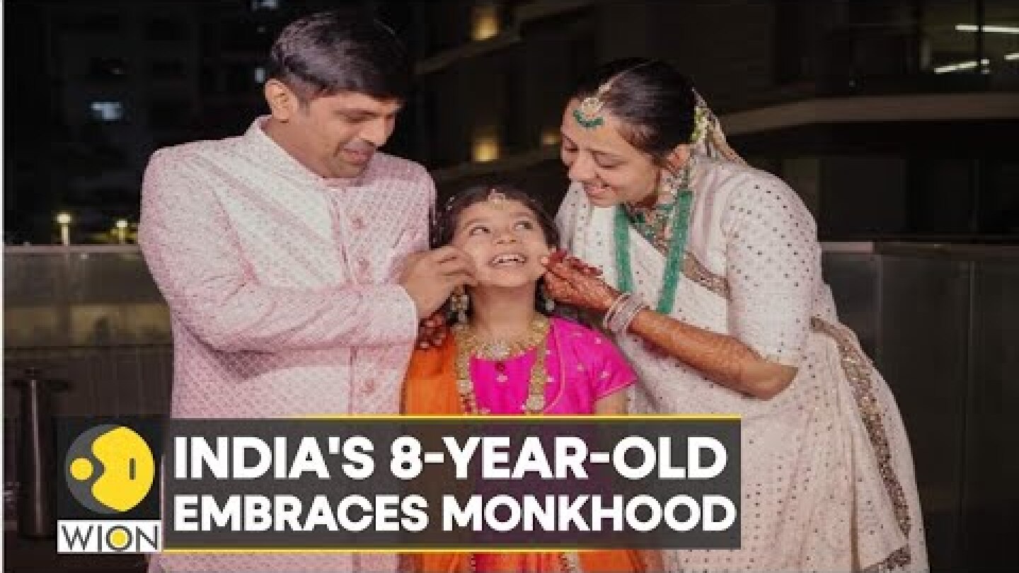 India: 8-year-old daughter of diamond merchant in Surat embraces monkhood | Devanshi Sanghvi | WION