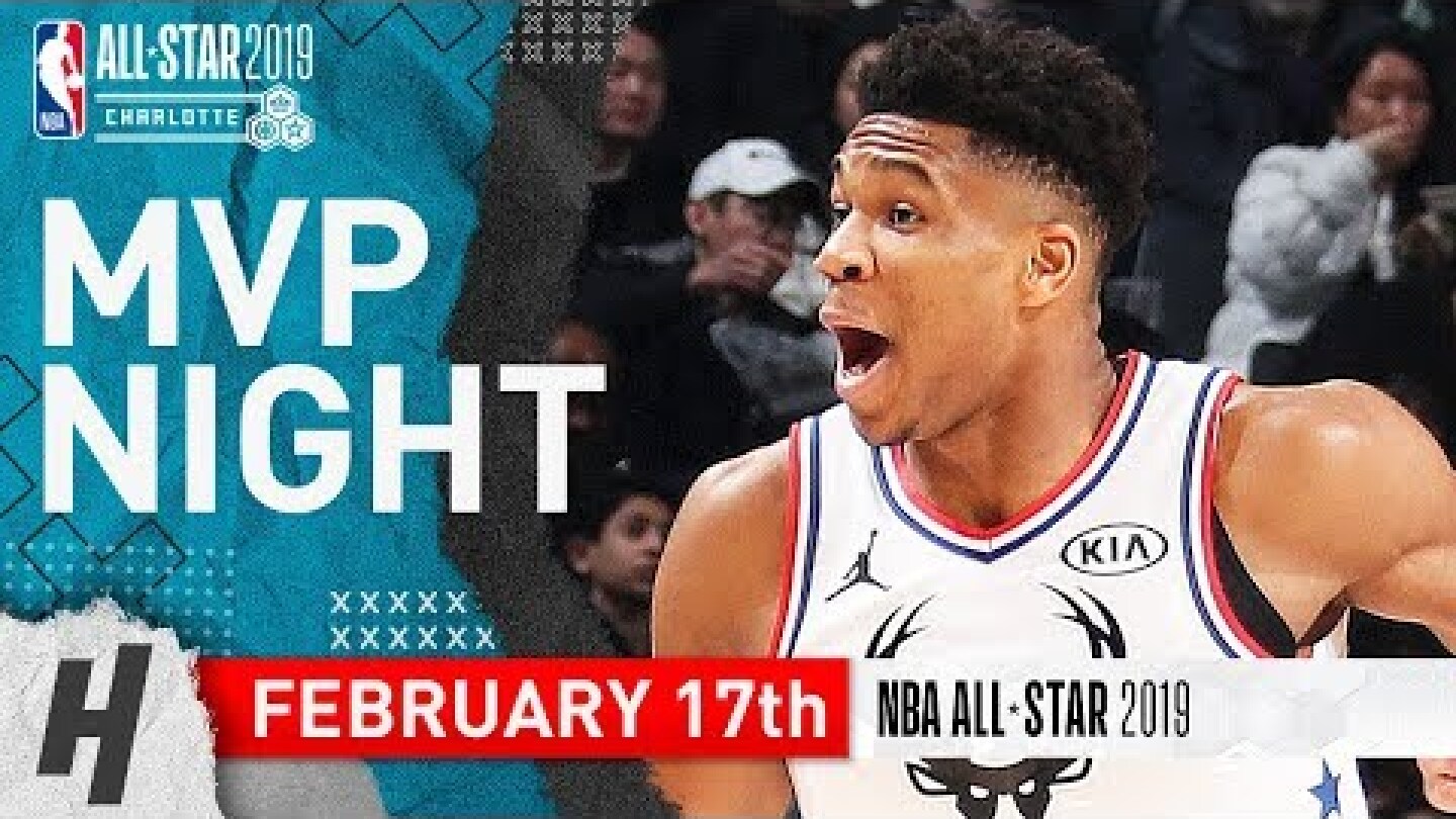 Giannis Antetokounmpo Full Highlights at 2019 NBA All-Star Game - 38 Points, 11 Reb