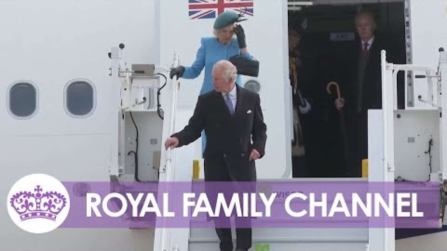 King Charles arrives in Germany