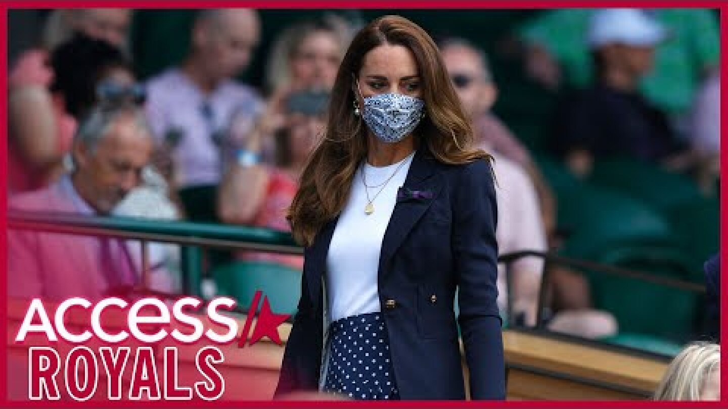 Kate Middleton Looks Chic At Wimbledon