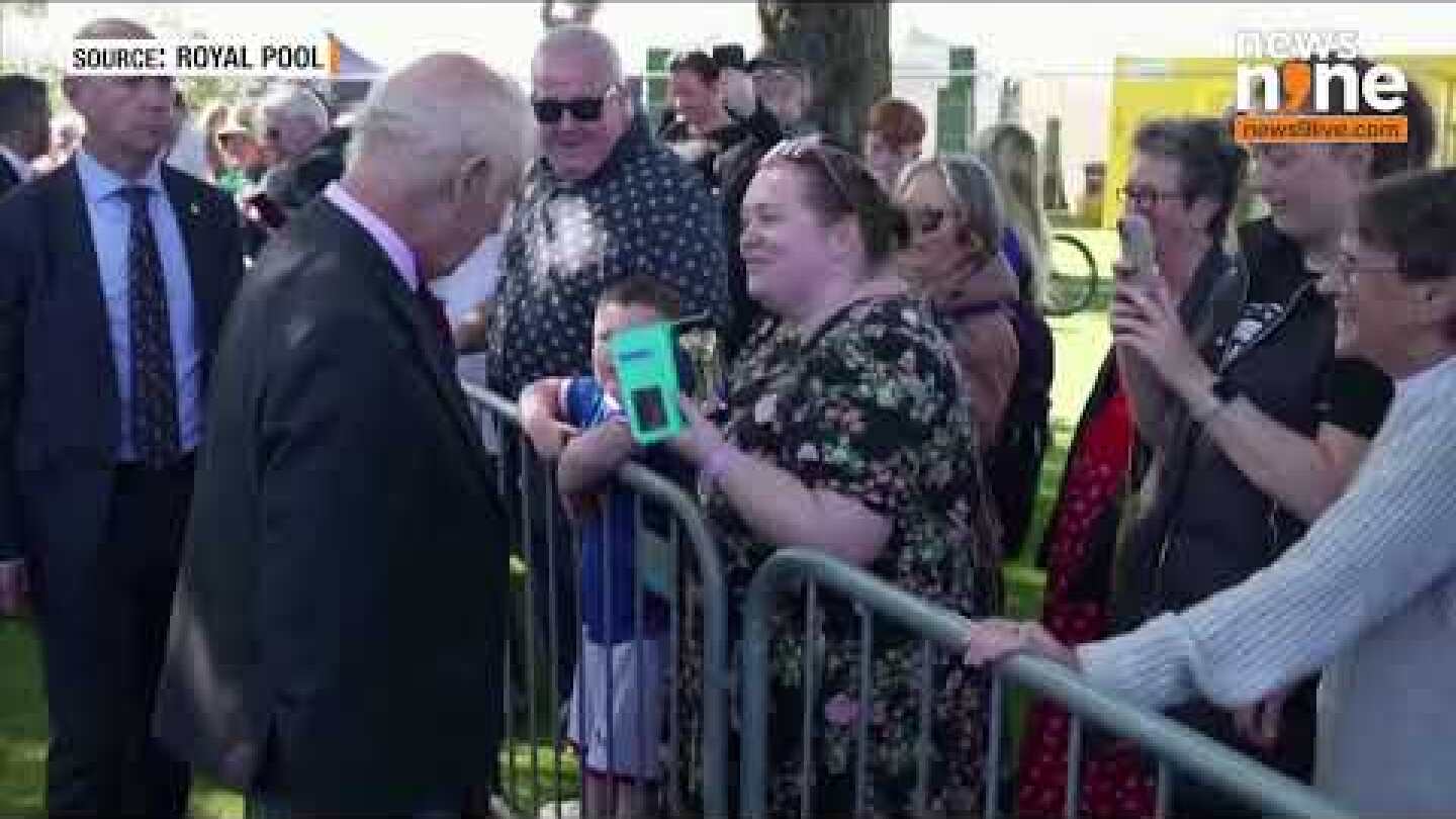 King Charles struggles to cut ribbon at Aberdeen flower show | News9