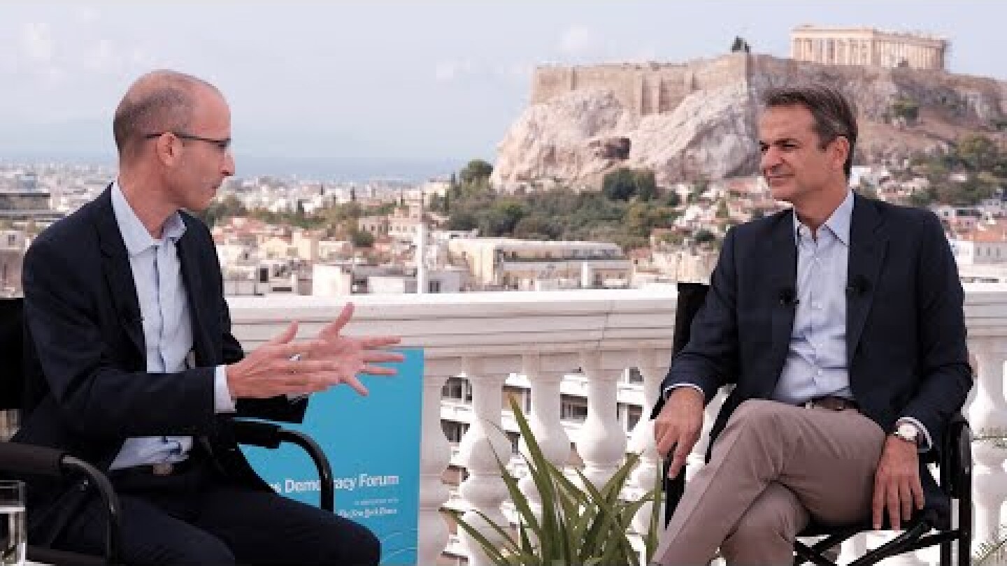 Conversation between Kyriakos Mitsotakis and Yuval Noah Harari | Athens Democracy Forum 2020