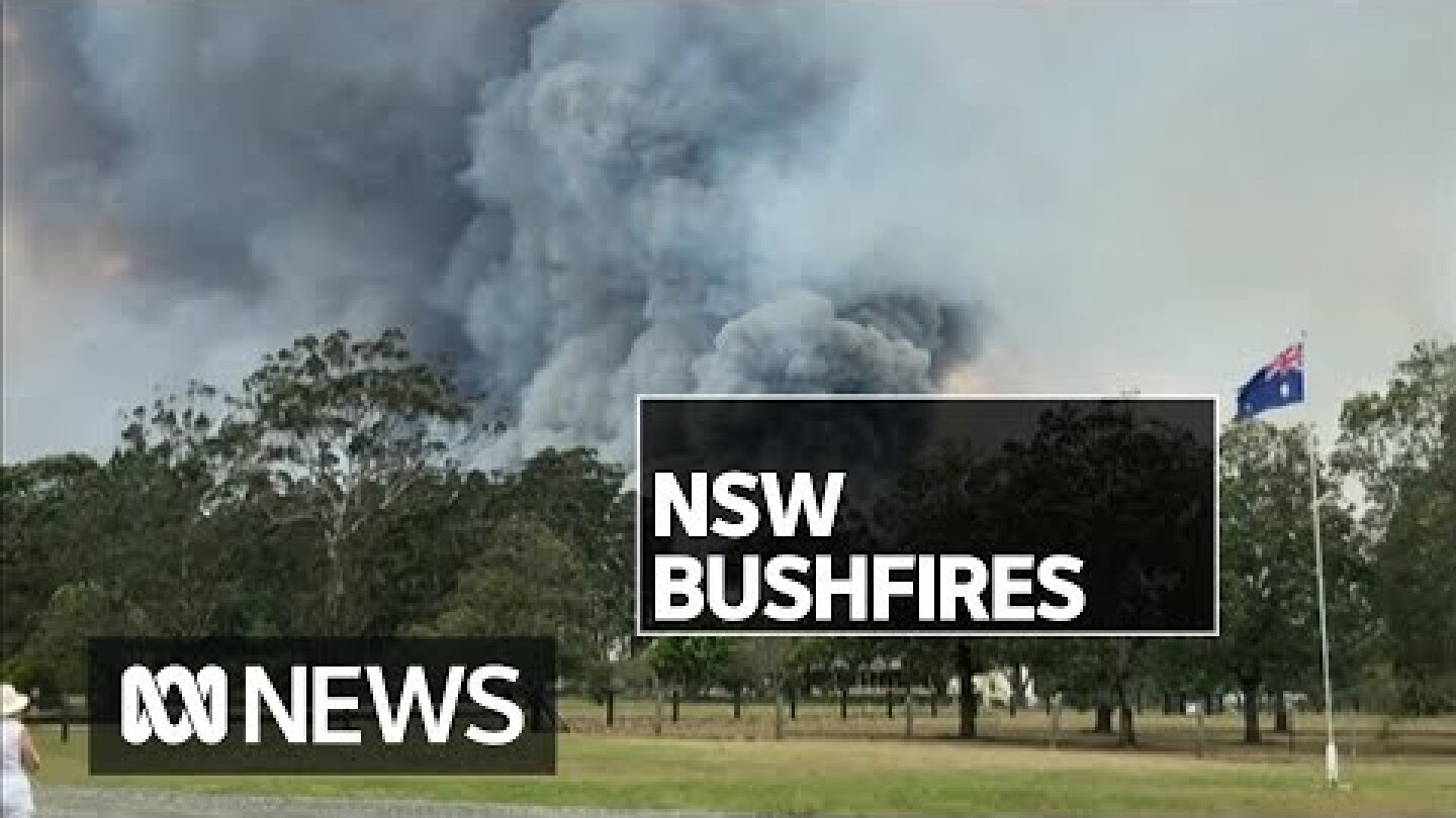 Bushfire emergency as fire threatens homes on NSW north coast | ABC News