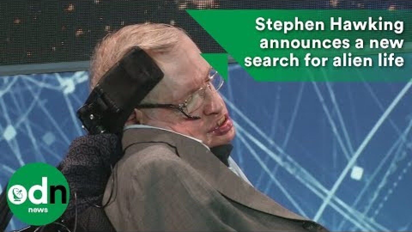 Stephen Hawking announces a new search for alien life