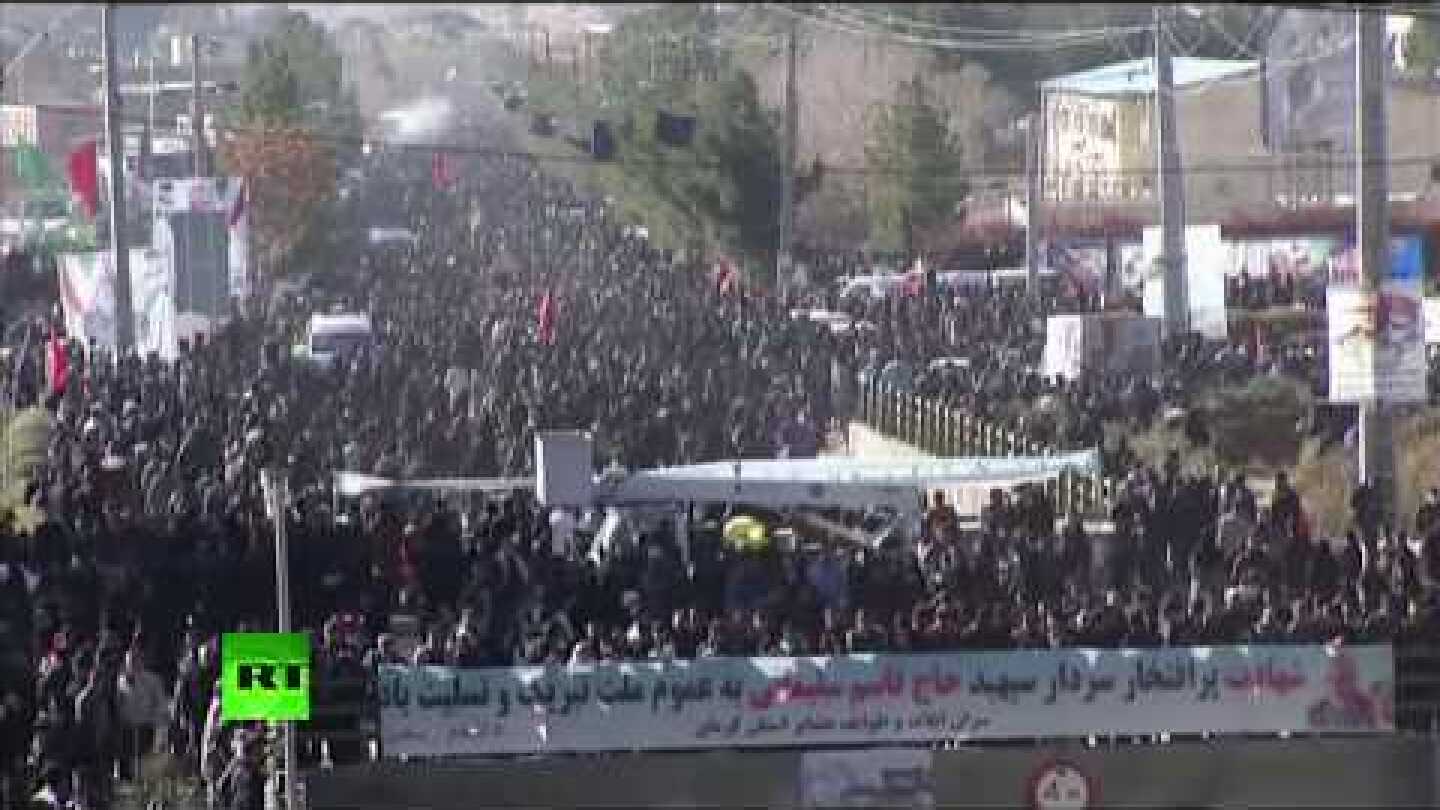Farewell procession for general Soleimani in his hometown of Kerman