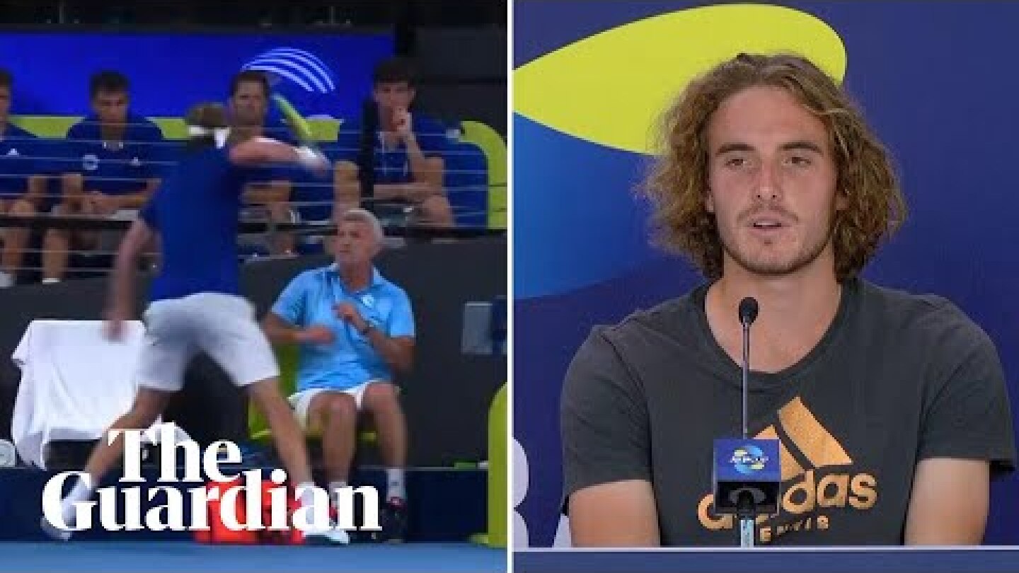 Stefanos Tsitsipas hurts father with racket swipe in ATP Cup meltdown