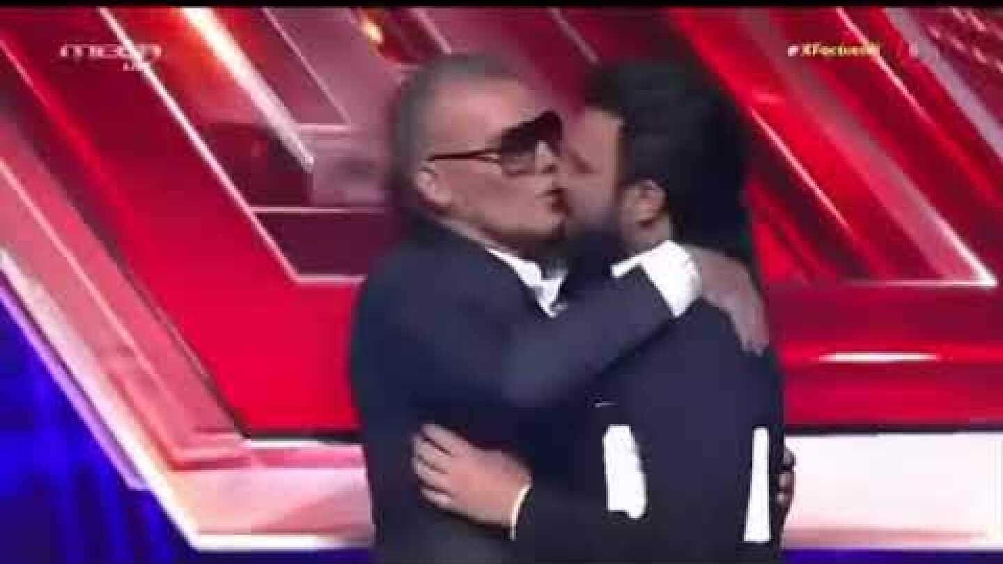 X Factor: Το φιλί στο στόμα Γεωργίου-Ρόκκου