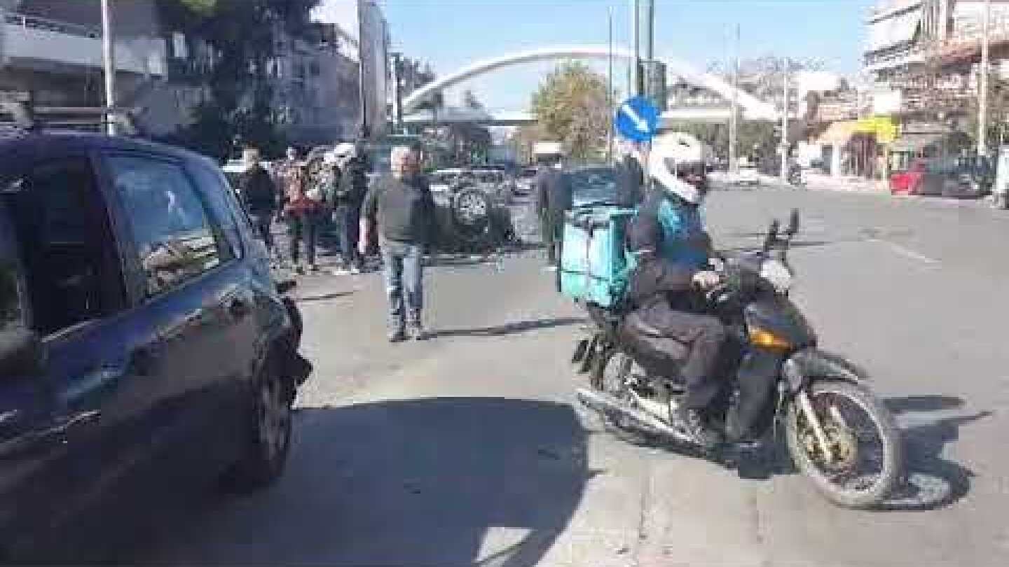 Τροχαίο στην Αγία Παρασκευή 2