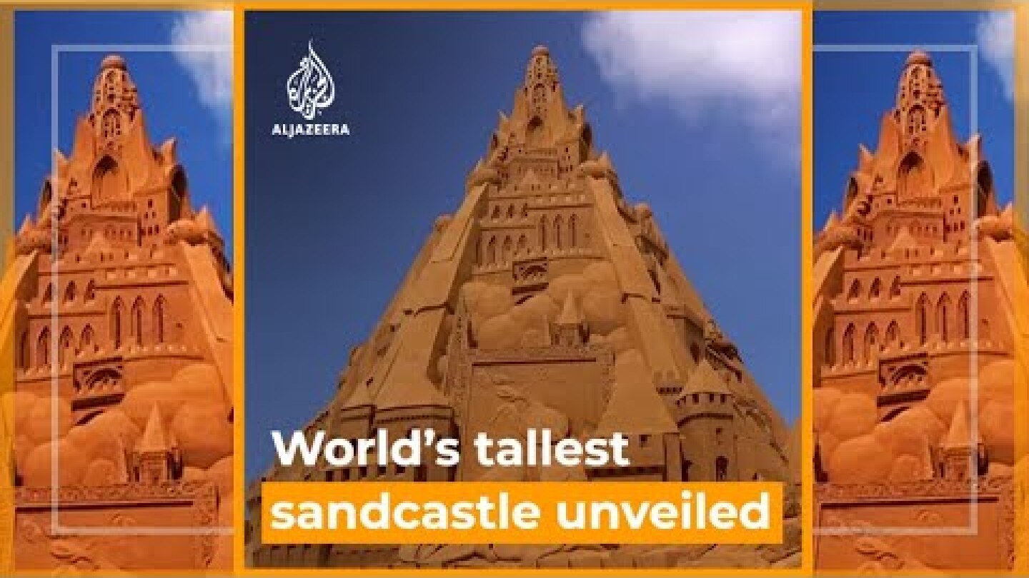 World’s tallest sandcastle inspired by COVID-19 | Al Jazeera Newsfeed