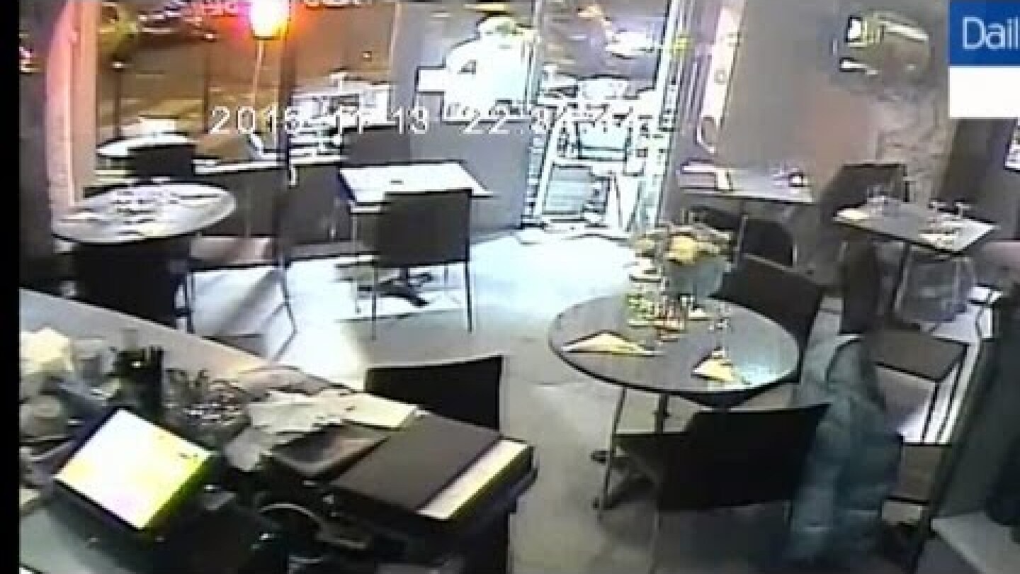 Watch Woman Escape After Paris Attackers Gun Jams in Cafe Surveillance