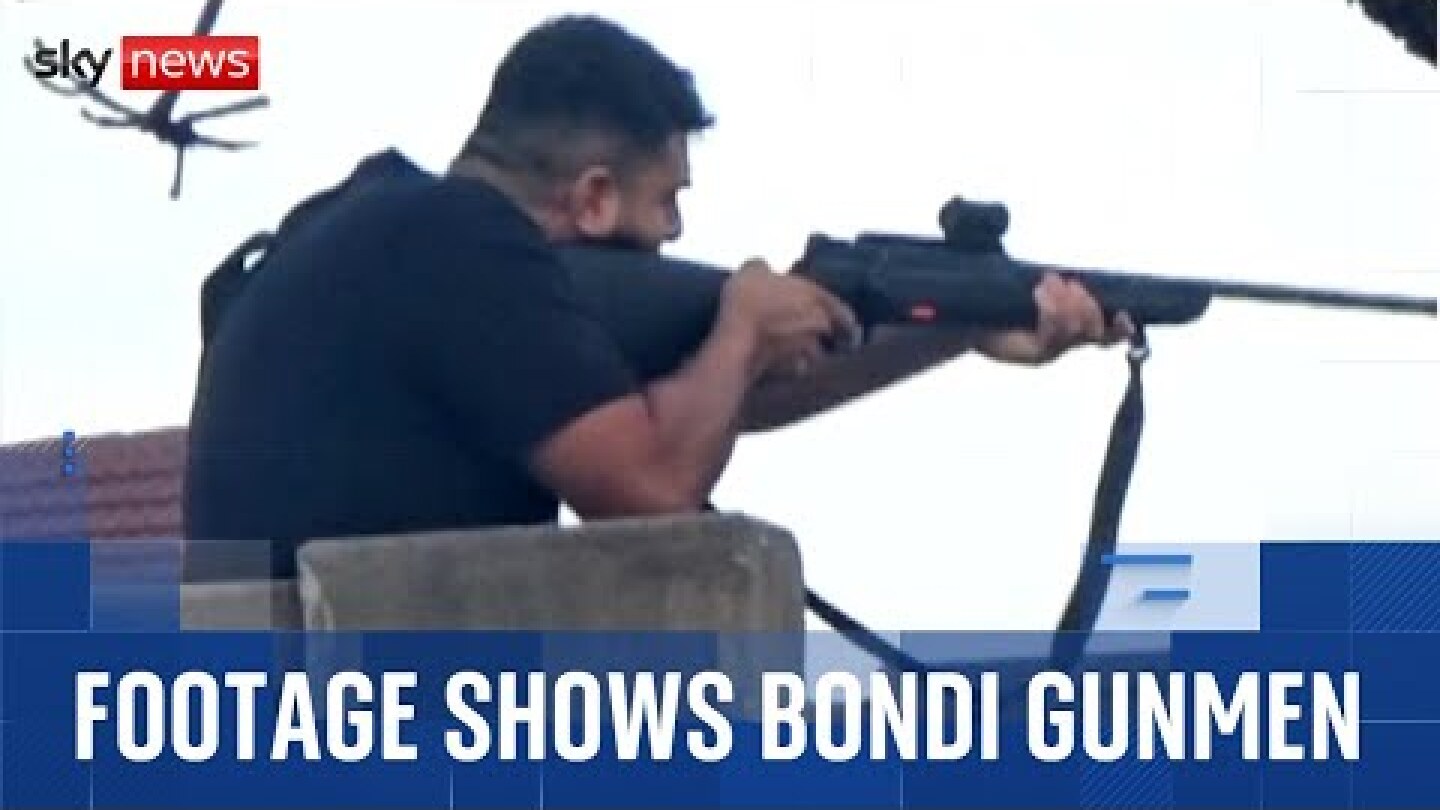 Two gunmen filmed opening fire at Jewish festival on Bondi Beach