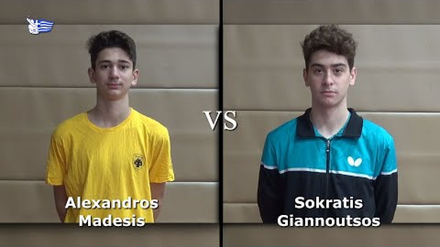 U21 Men Final: Alexandros Madesis-Sokratis Giannoutsos, The point of the year! 21/11/2021