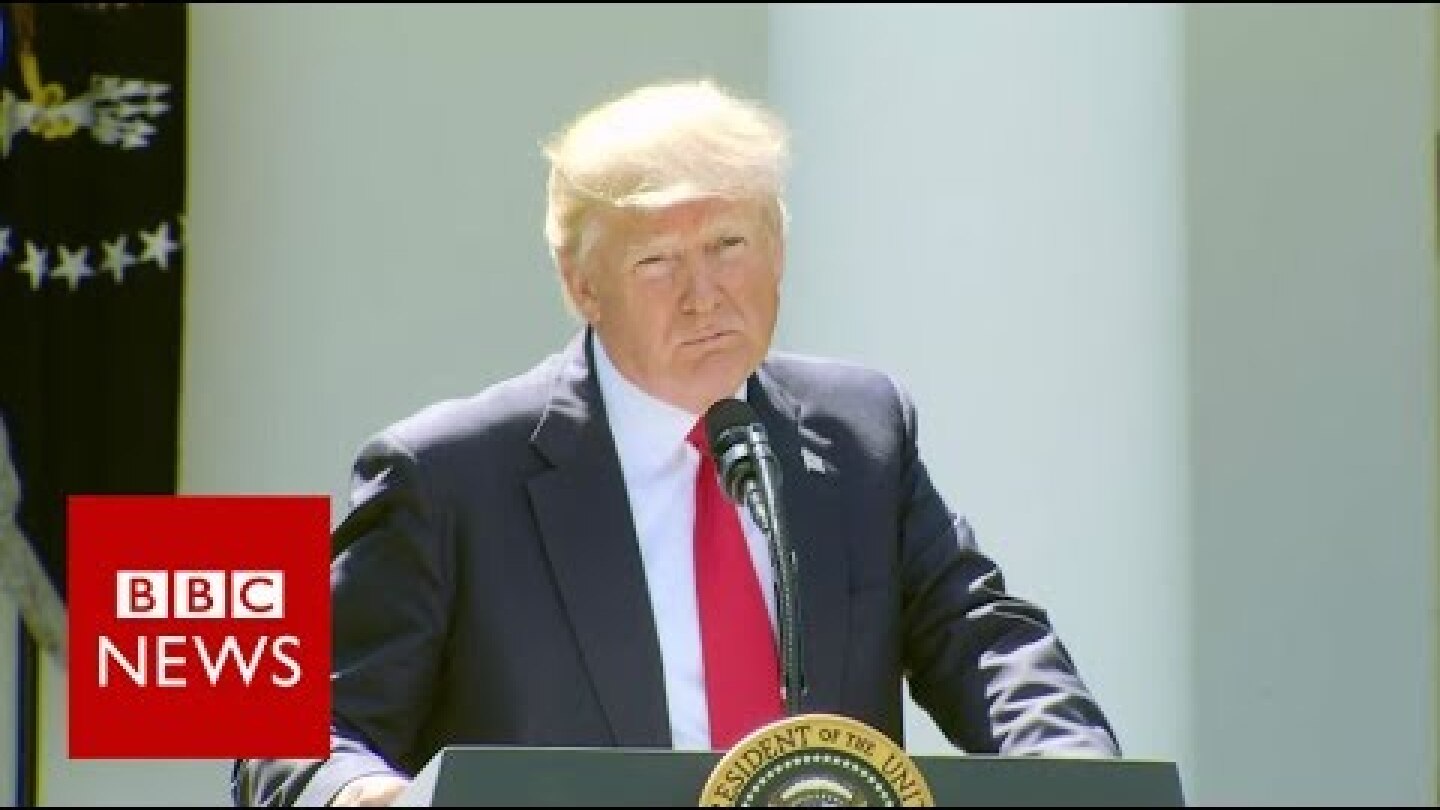 Trumps pulls US out of Paris climate deal - BBC News