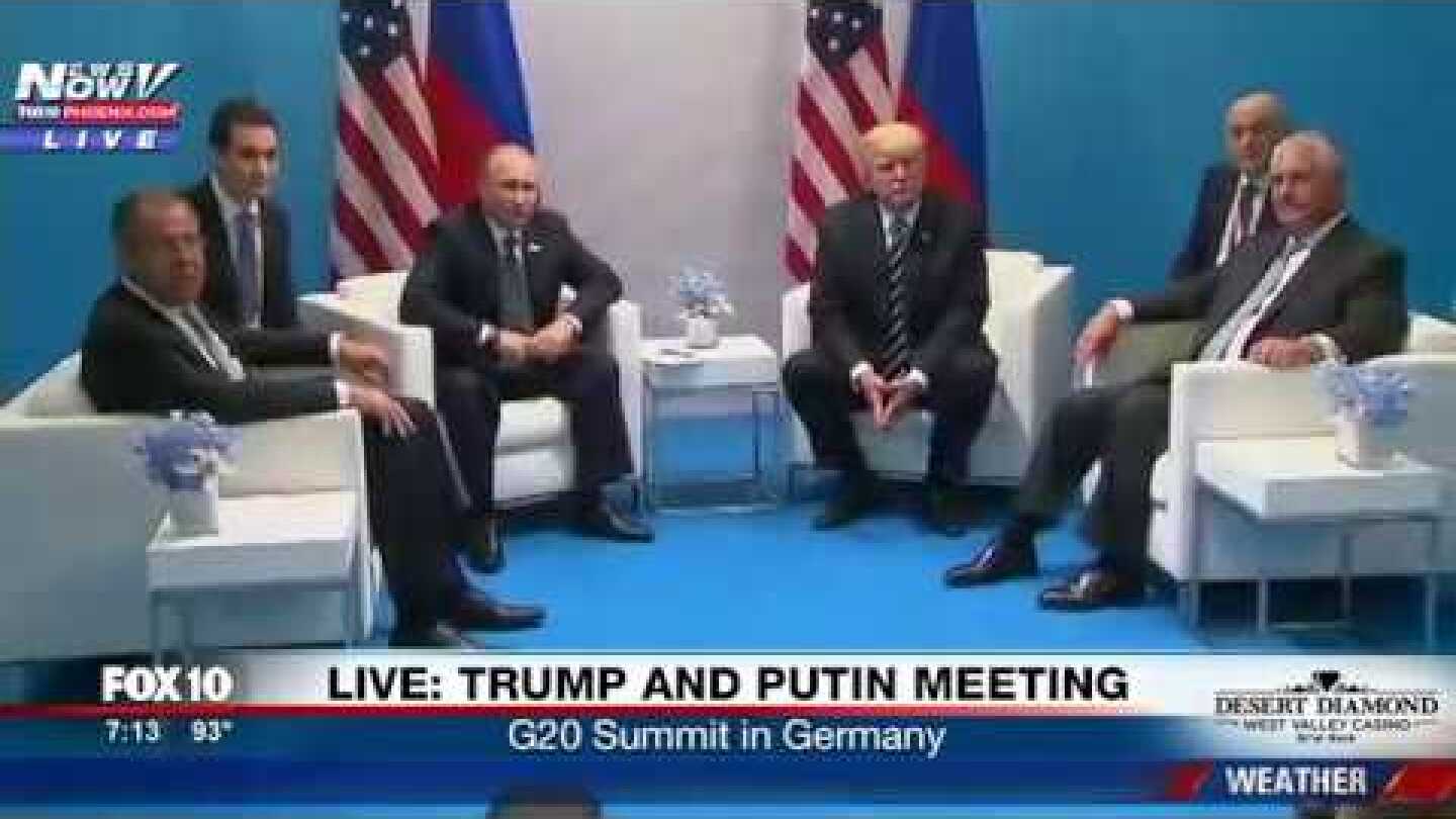HISTORIC MEETING: President Trump and Vladimir Putin First Meeting (FNN)