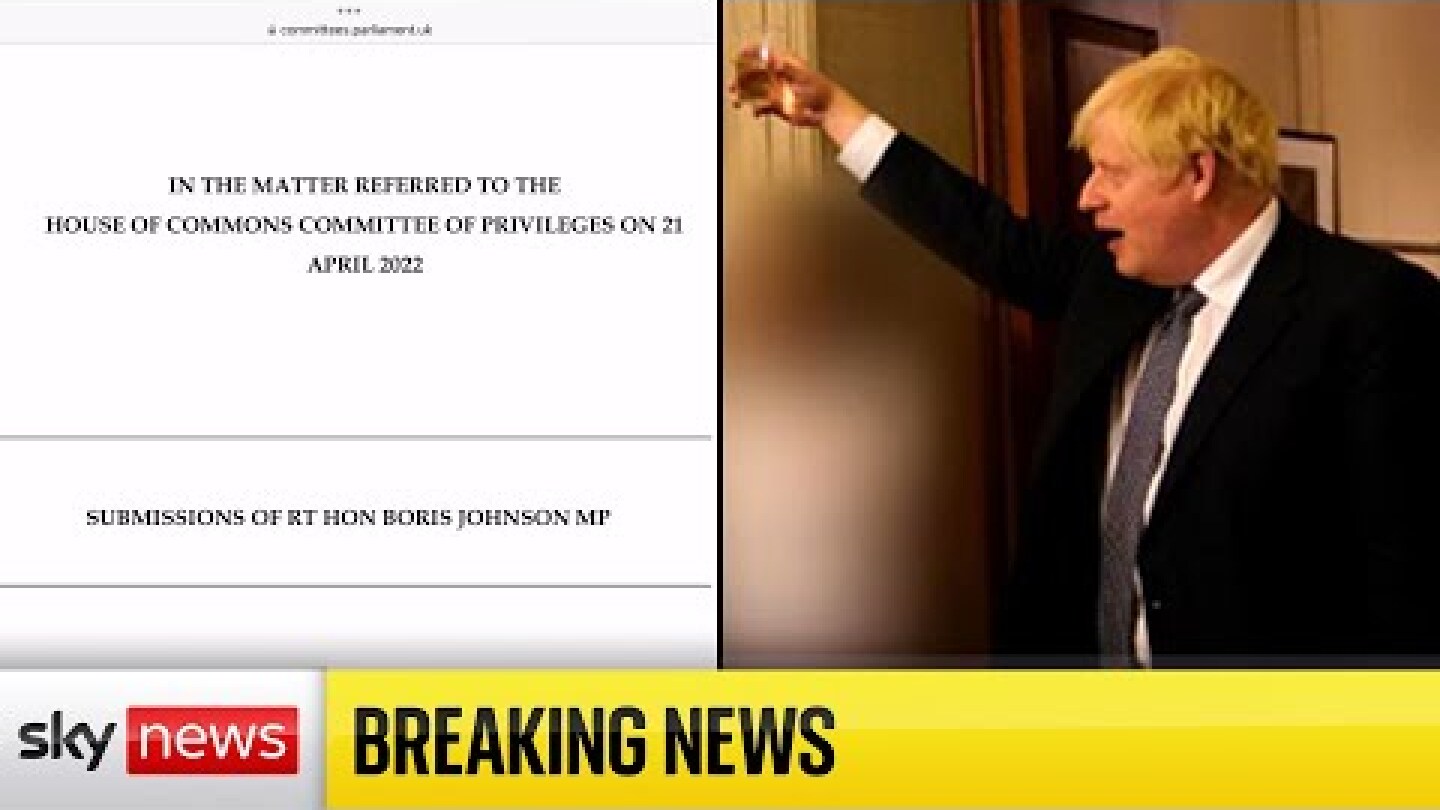 Boris Johnson accepts he misled parliament over partygate
